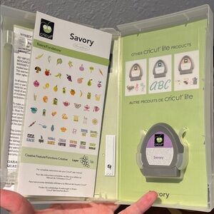 Cricut Savory Cartridge with Colorful Icons